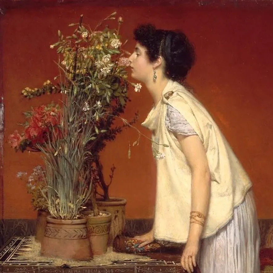 Woman and Flowers (1868)